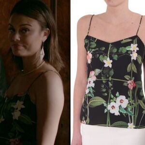 Ted Baker London Cynaria Secret Trellis-Print Camisole, Black